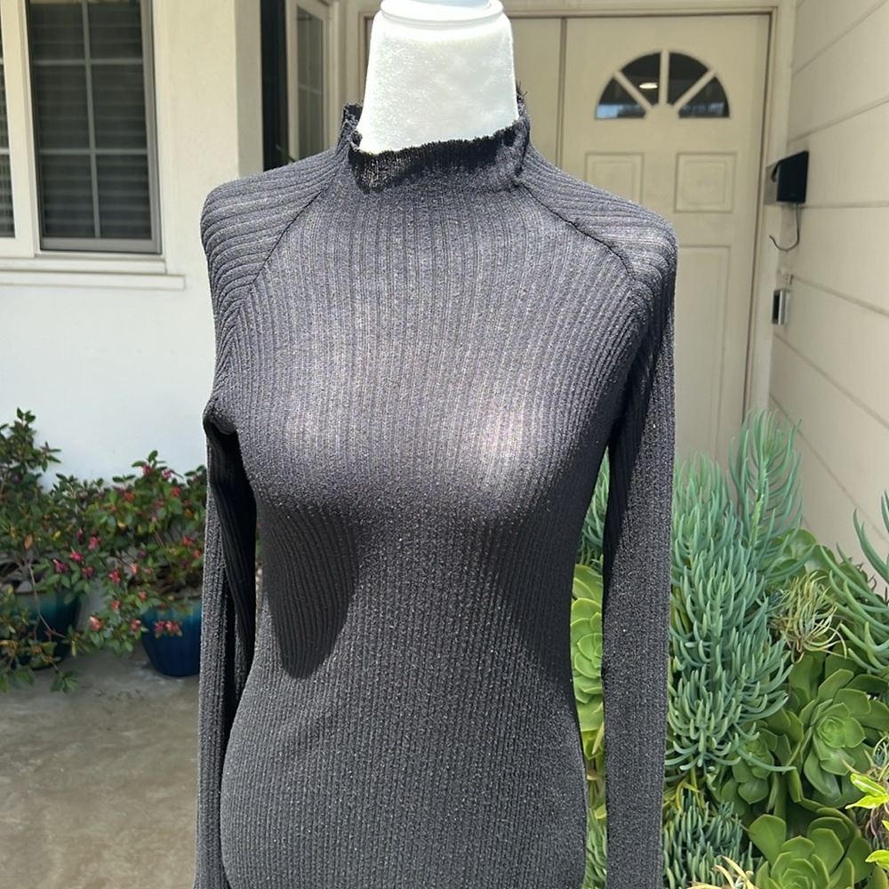 Enza Costa Long Sleeves Sweater MIDI Dress NWOT - Picture 2 of 11